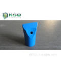 Blue Tungsten Carbide Tapered Chisel Drill Bit Flat Chipway